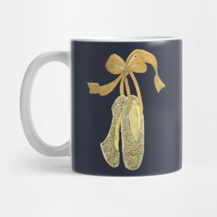 Glitzy gold ballet shoes Mug